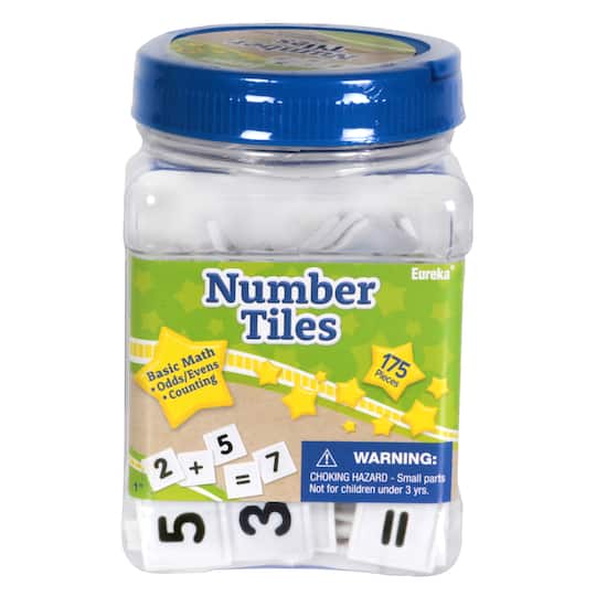 Eureka&#xAE; Tub of Number Tiles Manipulatives